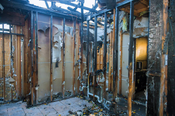 Professional Fire Damage Removal technician working in Romoland, CA